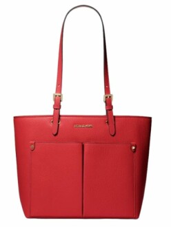 Interior view of Michael Kors Jet Set Travel Medium Double Pocket Tote showcasing spacious pockets