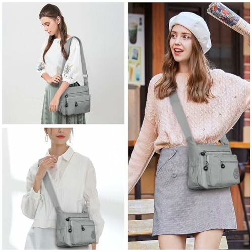 Aucuu Women's Multi-Pocket Crossbody Bag